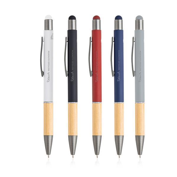 Aluminiowy długopis z recyklingu z funkcją touch-2984299
