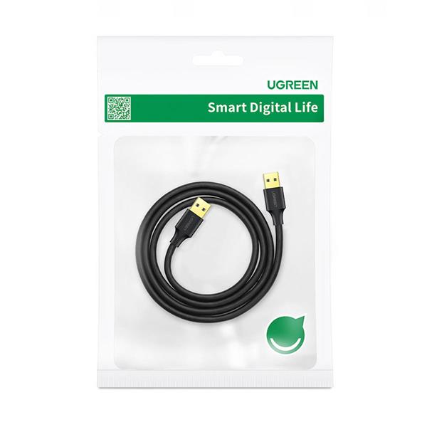 Ugreen kabel przewód USB-A - USB-A USB3.0 5Gb/s 0.5m czarny (US128)-3108575