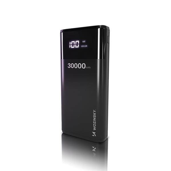 Wozinsky power bank 30000mAh 4 x USB z wyświetlaczem LCD 4 A biały (WPB-001WE)-2285198