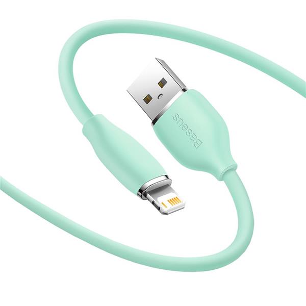 Baseus kabel Jelly Liquid USB - Lightning 1,2 m 2,4A zielony-3023728