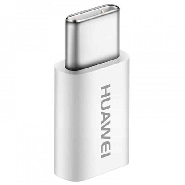 Huawei AP52 adapter przejściówka ze złącza Micro USB na USB Typ-C 5V 2A biały (04071259)-2139741