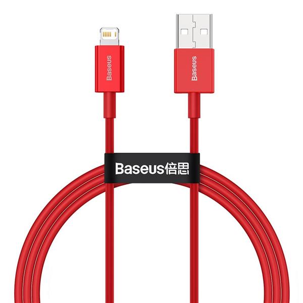 Baseus kabel Superior USB - Lightning 1,0 m 2,4A czerwony-2994396