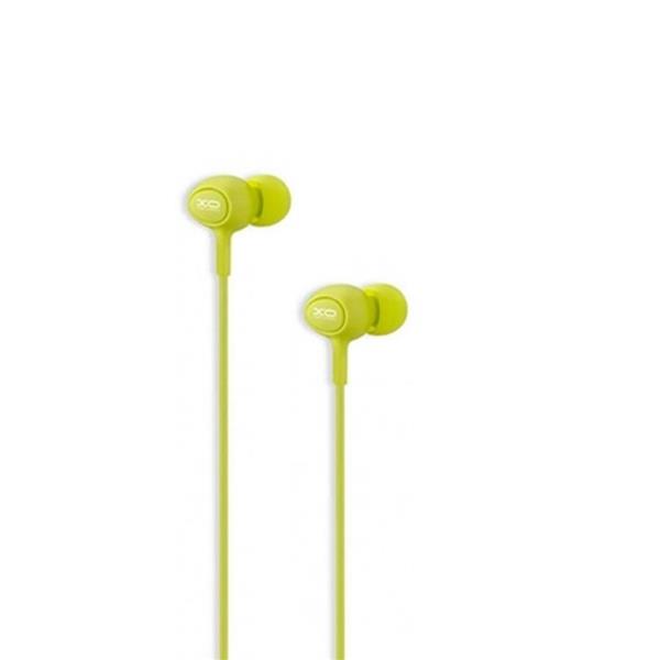 XO słuchawki przewodowe S6 jack 3,5mm dokanałowe zielona-2045034