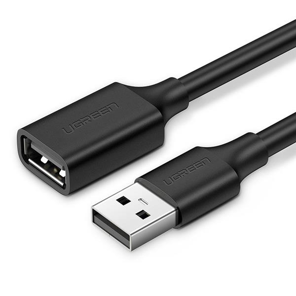 Ugreen kabel przewód przejściówka USB (żeński) - USB (męski) 2m czarny (10316)-2150906