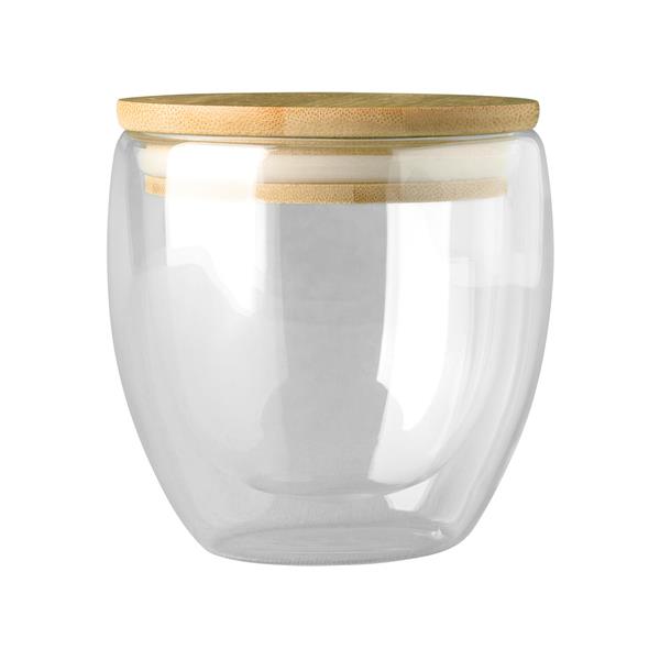 Kubek szklany Arbela 300 ml, brązowy-1632084