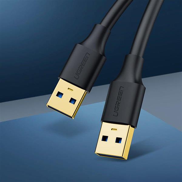 Ugreen kabel przewód USB - USB (męski - USB 3.2 Gen 1) 1 m czarny (US128 10370)-2169829