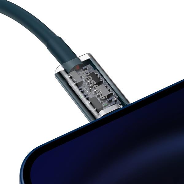 Baseus Superior kabel USB Typ C - Lightning do szybkiego ładowania Power Delivery 20 W 1 m niebieski (CATLYS-A03)-2193998