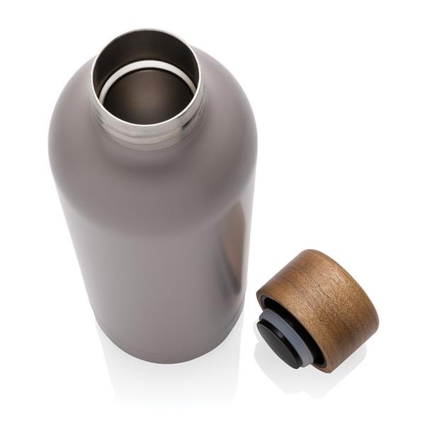 Butelka termiczna 500 ml Wood, stal nierdzewna z recyklingu-3087239