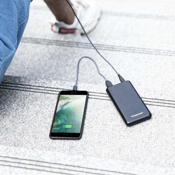 Tronsmart power bank 10000 mAh 18 W 3 A USB / USB Typ C Power Delivery Quick Charge FCP AFC czarny (363477)-2174094