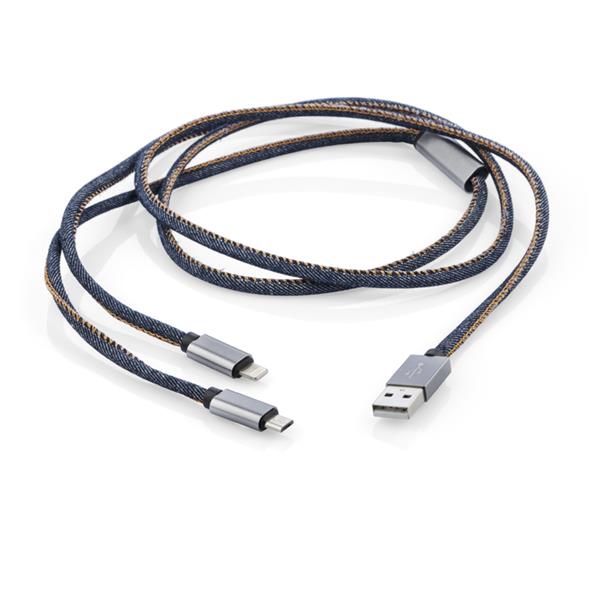 Kabel USB 2 w 1 JEANS-1994855