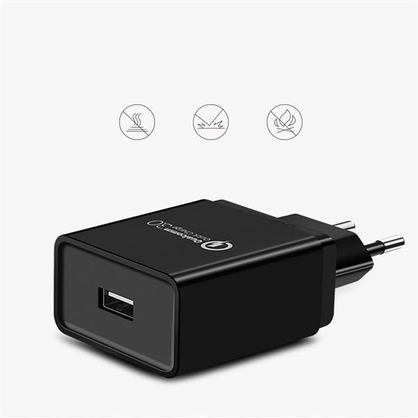 Ugreen ładowarka sieciowa USB-A QC3.0 18W czarna (CD122)-2950403