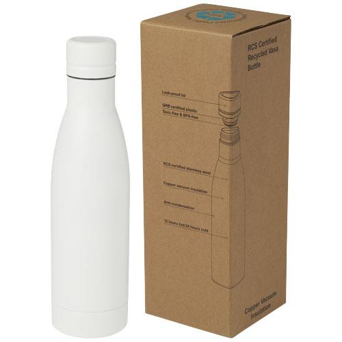 Vasa butelka ze stali nierdzwenej z recyklingu z miedzianą izolacją próżniową o pojemności 500 ml posiadająca certyfikat RCS -3090789