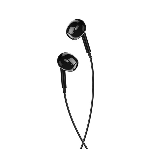 XO słuchawki przewodowe EP43 jack 3,5mm douszne czarne-2084537