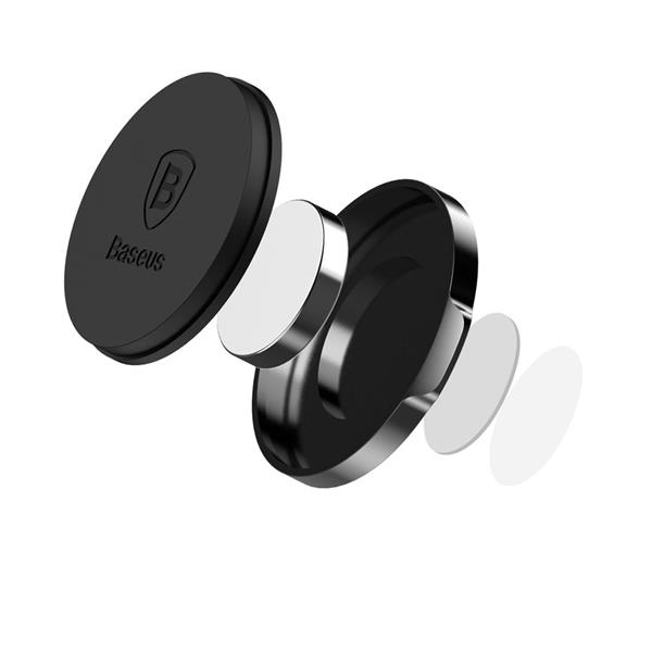 Baseus Small Ears Series płaski magnetyczny uchwyt samochodowy na deskę rozdzielczą czarny (SUER-C01)-2140209
