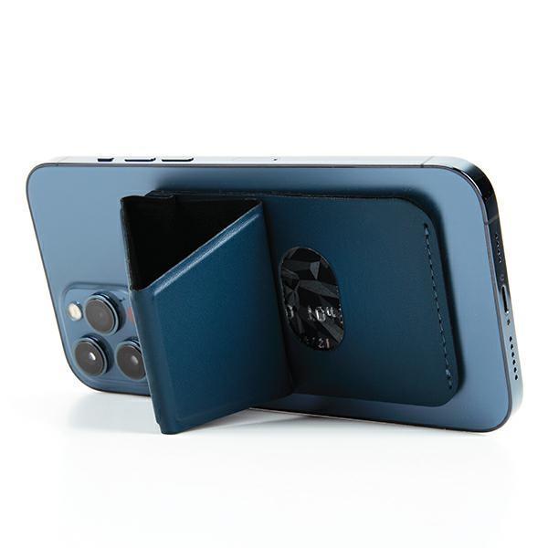 Etui Uniq Lyft magnetyczny stojak na telefon snap-on stand and card holder - niebieskie-2435439