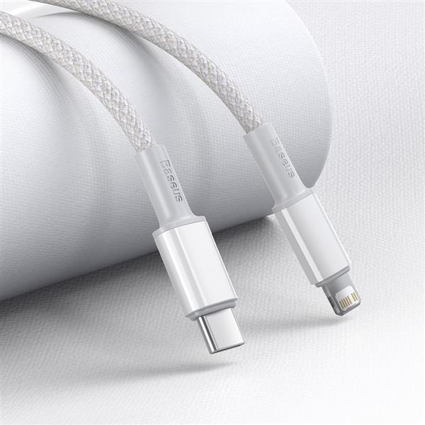 Baseus kabel USB Typ C - Lightning szybkie ładowanie Power Delivery 20 W 1 m biały (CATLGD-02)-2170797
