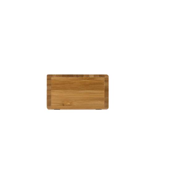 Bambusowa ładowarka bezprzewodowa 5W, zegar-1660798