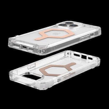 UAG Plyo Magsafe - obudowa ochronna do iPhone 15 Pro Max kompatybilna z MagSafe (ice-rose gold)-3140947