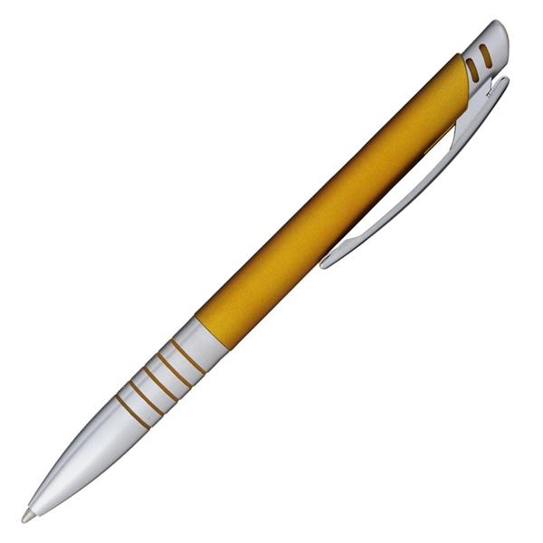Długopis Striking, żółty/srebrny-546196