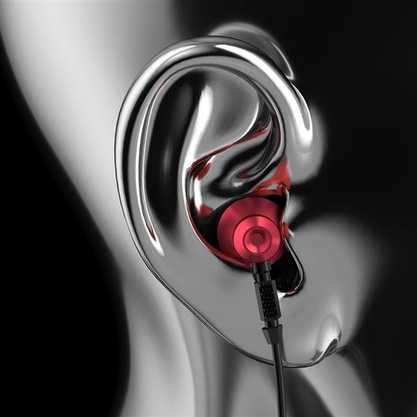 Dudao metalowe przewodowe słuchawki douszne 3,5 mm mini jack szary (X2C-Grey)-2205465