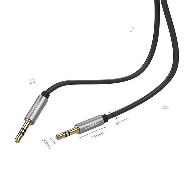 Ugreen kabel przewód audio AUX mini jack 3,5mm 1m czarny (AV119)-2964616