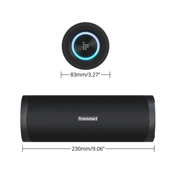 Tronsmart T6 Pro przenośny bezprzewodowy głośnik Bluetooth 5.0 45W podświetlenie LED czarny (448105)-2199489