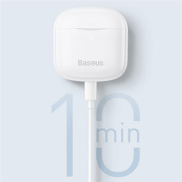 Baseus E3 bezprzewodowe słuchawki Bluetooth 5.0 TWS douszne wodoodporne IP64 czarny (NGTW080001)-2241032