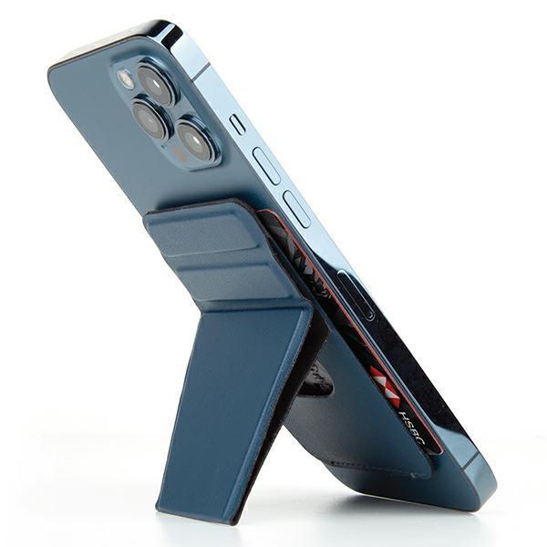 Etui Uniq Lyft magnetyczny stojak na telefon snap-on stand and card holder - niebieskie-2435436