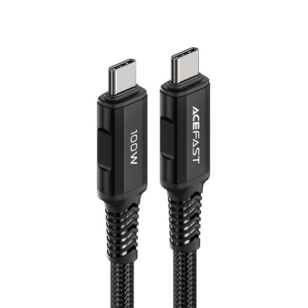 Acefast kabel USB Typ C - USB Typ C 2m, 100W (20V/5A) czarny (C4-03 Black)-2269806