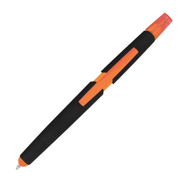 Długopis plastikowy do ekranów dotykowych z zakreślaczem-1559969