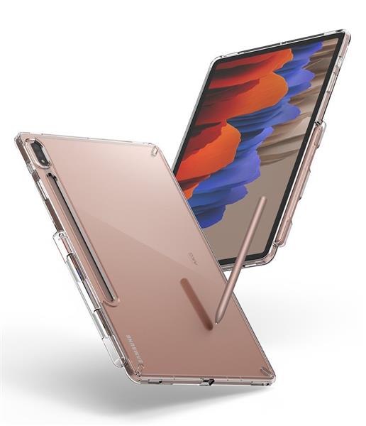 Ringke Fusion etui pokrowiec z żelową ramką Samsung Galaxy Tab S7+ (S7 Plus) przezroczysty (F476R52)-2171005