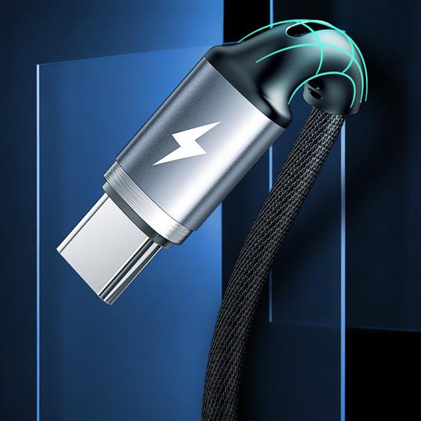WK Design Gaming Series kabel 3w1 z końcówkami USB - USB Typ C / Lightning / micro USB 1,2m 3A czarny (WDC-150)-2276629
