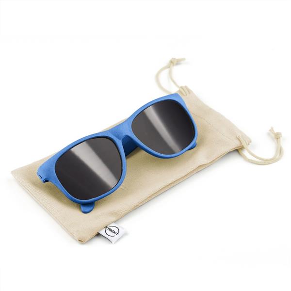 Okulary przeciwsłoneczne ze słomy pszenicznej B'RIGHT, bawełniane etui w komplecie | Adam-1985614