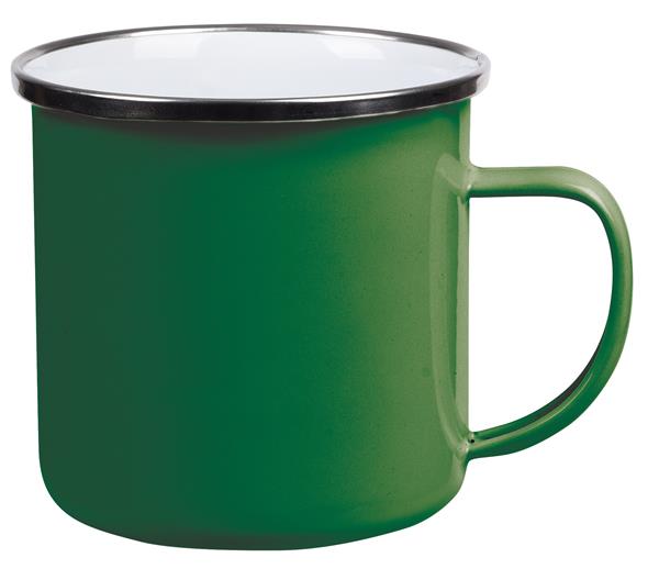 Emaliowany kubek VINTAGE CUP, zielony-2352055