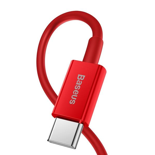 Baseus Superior kabel USB Typ C - Lightning do szybkiego ładowania Power Delivery 20 W 1 m czerwony (CATLYS-A09)-2194007