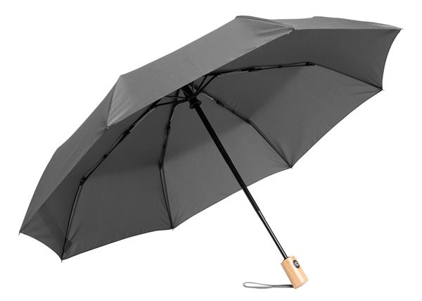 Automatyczny, wiatroodporny parasol kieszonkowy CALYPSO, szary-2942187