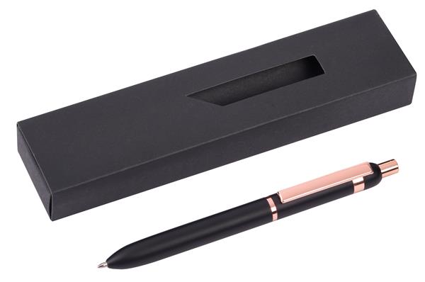 Metalowy długopis COPPER PEN, czarny, miedź-2942387