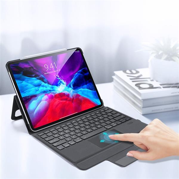 Dux Ducis Touchpad Keyboard Case etui na tablet bezprzewodowa klawiatura Bluetooth iPad Pro 12.9'' 2018 / 2020 / 2021 czarny-2601912