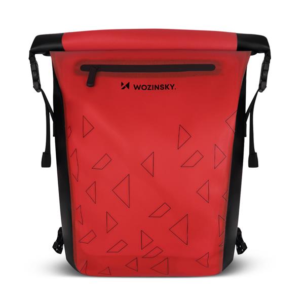 Wozinsky wodoodporny plecak na bagażnik rowerowy torba rowerowa 2w1 23l czerwony (WBB31RE)-2260953