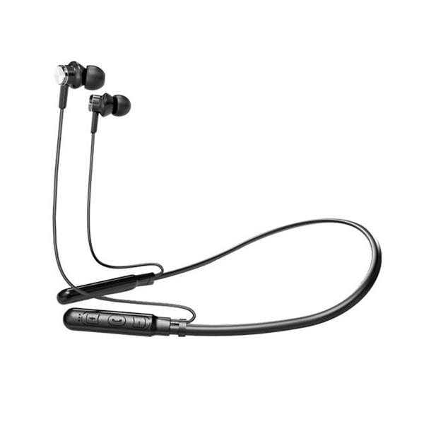 Proda Kamen dokanałowe bezprzewodowe słuchawki Bluetooth z pałąkiem na szyję czarny (PD-BN200 black)-2147457