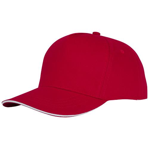 rozowy, 5-panelowa czapka CETO-2327430