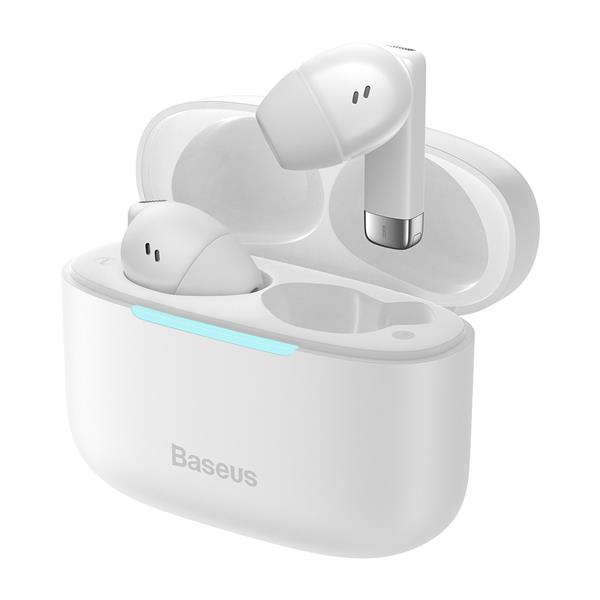 Baseus dokanałowe bezprzewodowe słuchawki TWS Baseus Bluetooth 5.3 białe (Bowie E9)-2382320