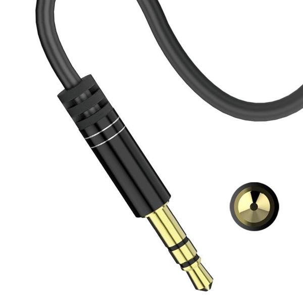 Dudao kątowy kabel przewód AUX mini jack 3.5mm 1m biały (L11 white)-2148223