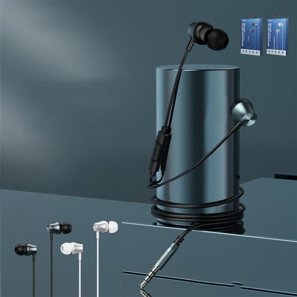 Remax Deep BASS przewodowe dokanałowe słuchawki 3,5 mm mini jack czarny (RM-202 tarnish)-2158127