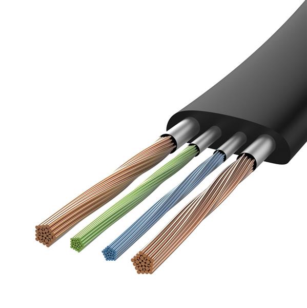 Baseus Nimble płaski kabel przewód USB / USB-C z uchwytem 2A 0,23M czarny (CATMBJ-01)-2142578