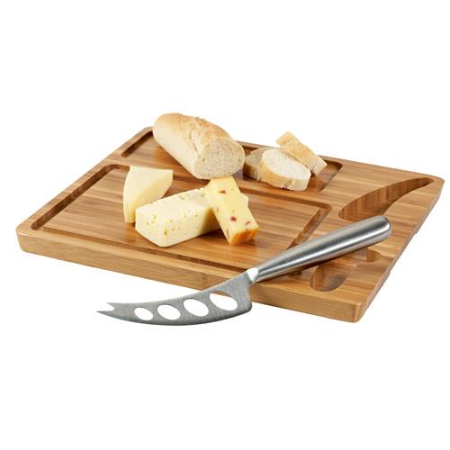 MALVIA. Bambusowa deska do serów z nożem-2041191