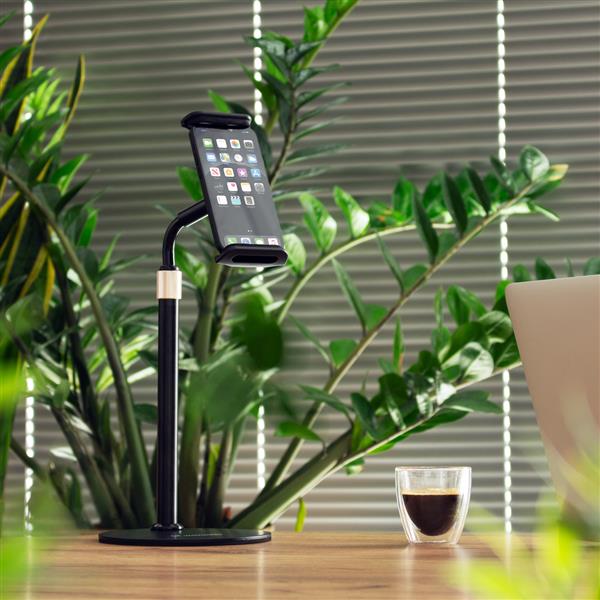Wozinsky stojak na tablet i telefon na biurko czarny (WTHBK4)-2390636