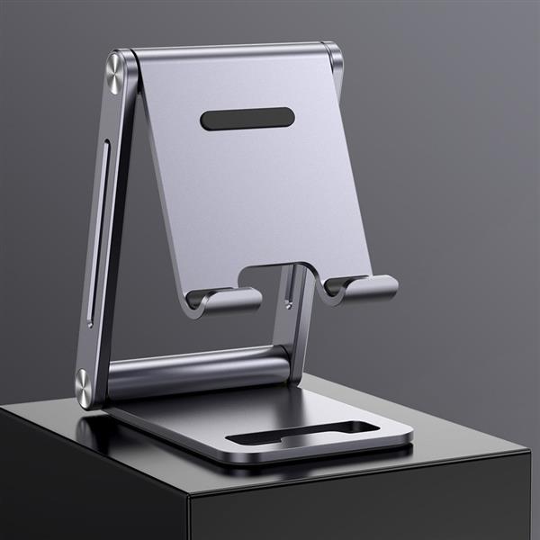 Ugreen metalowa aluminiowa składana podstawka na telefon tablet szary (LP263 80708)-2166183