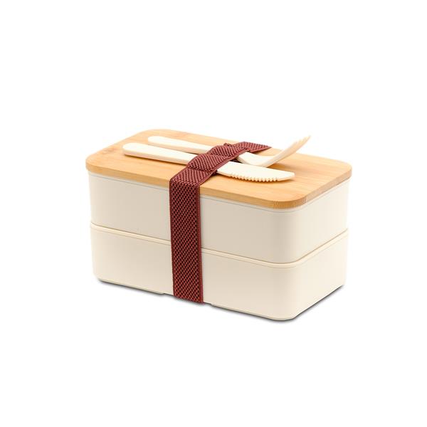Machico lunch box podwójny, beżowy-2015581