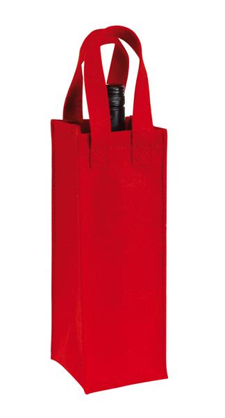 Filcowa torba na butelkę CABERNET, czerwony-2306458